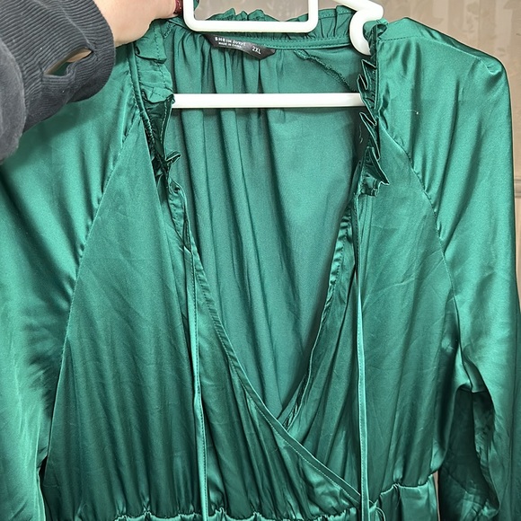 Shein Curve Green Surplice Dress 2XL - Picture 7 of 7